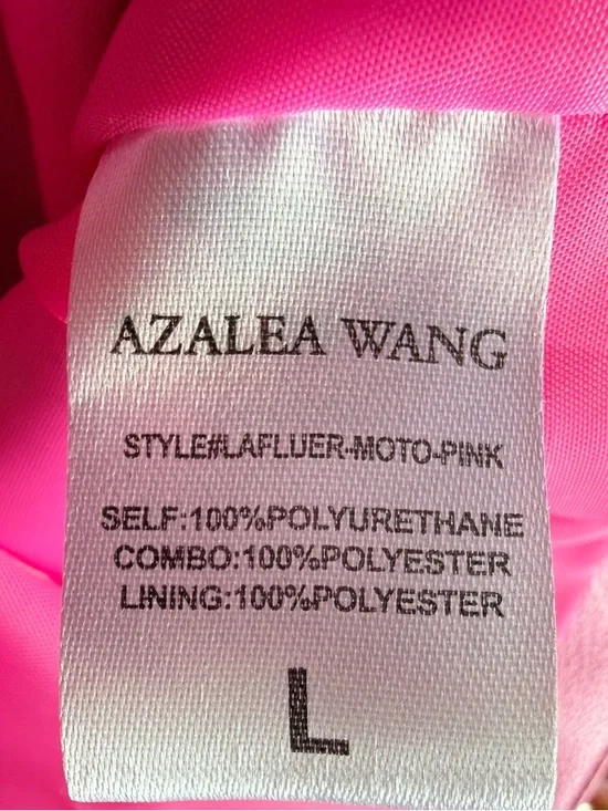 Azalea Wang Spring Fever Floral Moto Jacket NWT Size Large - Picture 11 of 11